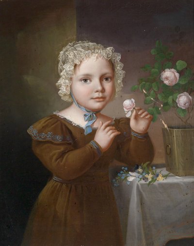 Niña con rosas de Fredric Westin